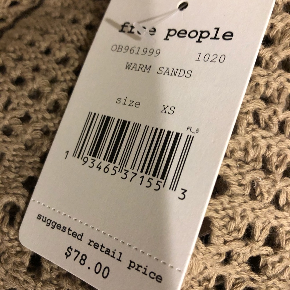 Free People Home Run Sweater WARM SANDS - Picture 5 of 8
